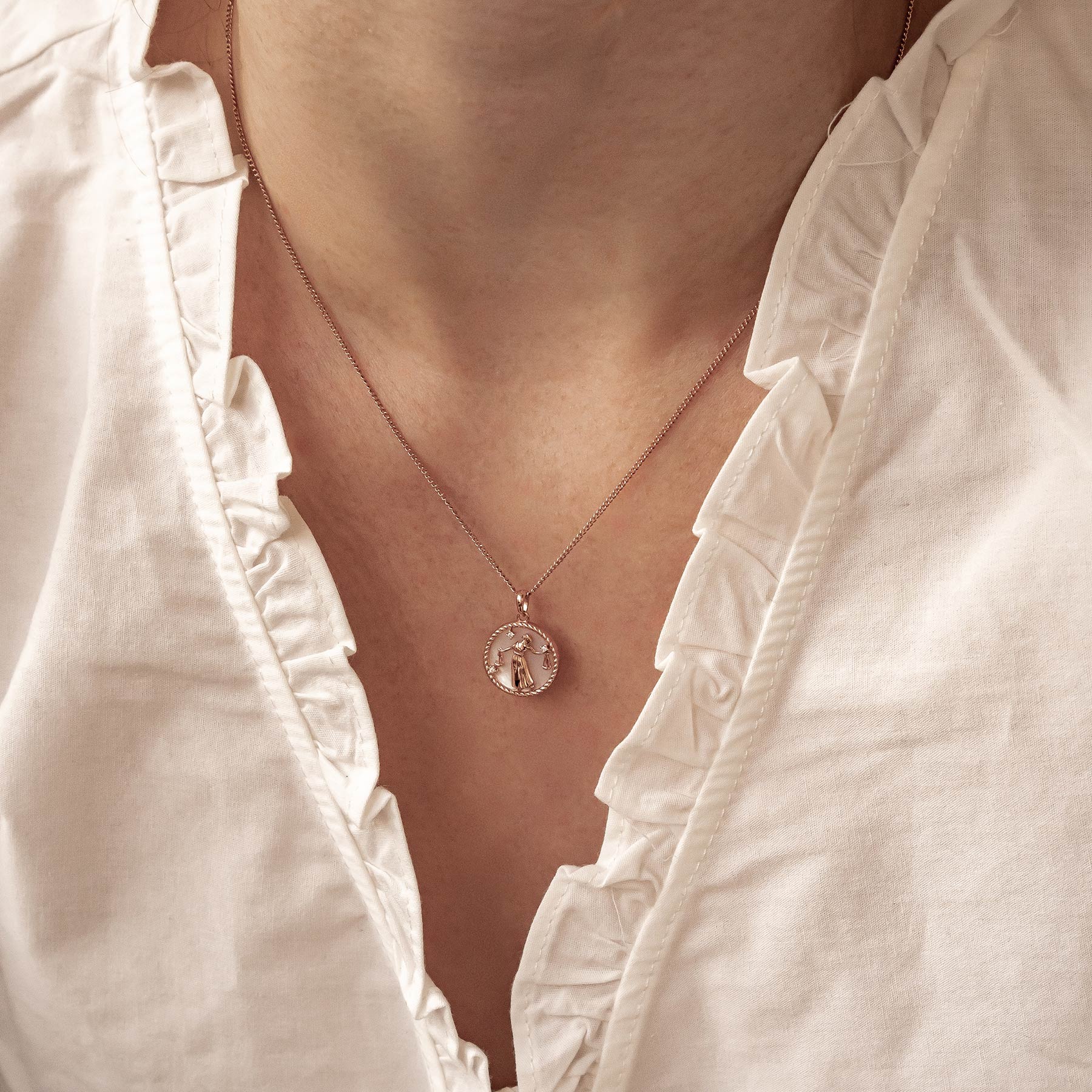 Collier pendentif zodiaque Balance